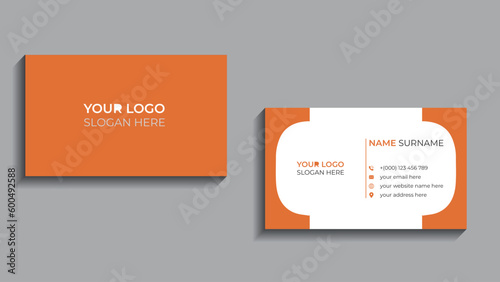 Modern business card design . double sided business card design template.