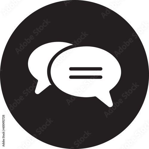 speech bubble glyph icon