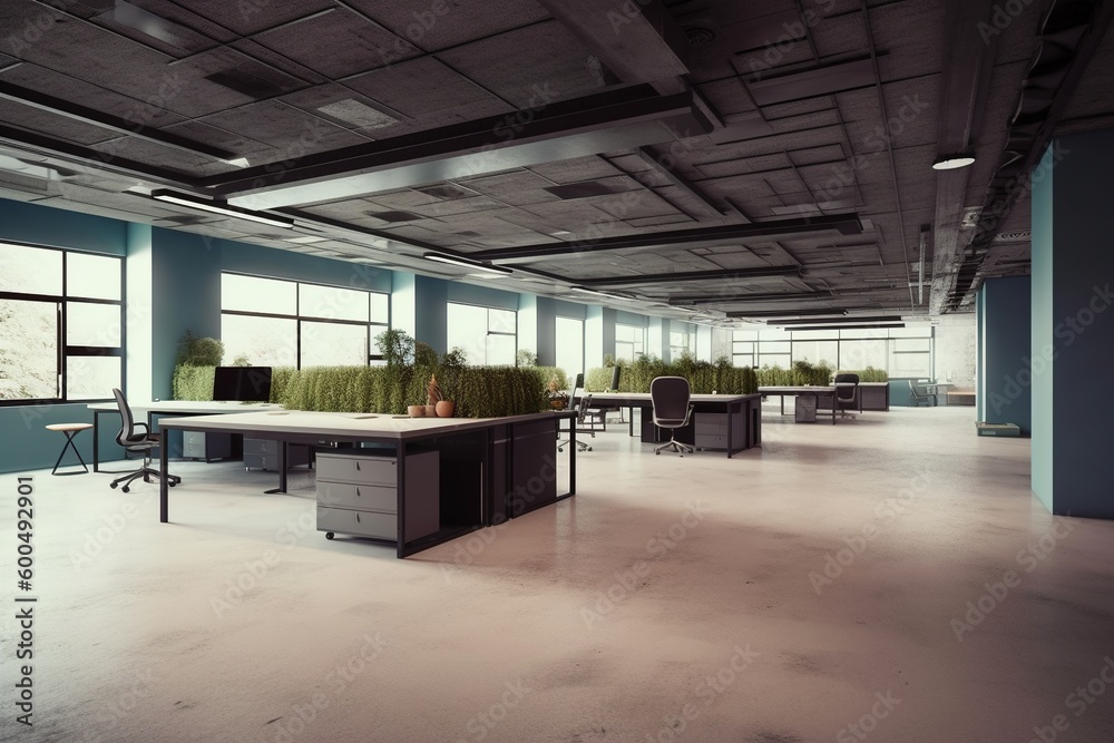 Empty office Interior -Ai