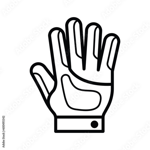 Motorcycle gloves icon vector design template