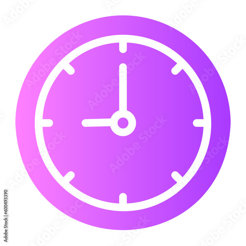 clock gradient icon