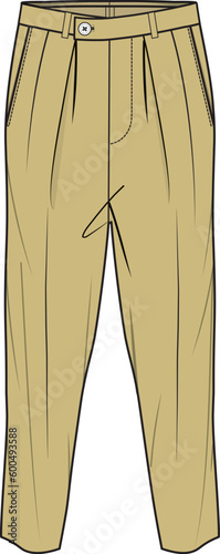 UNISEX CORPORATE BOTTOM WEAR PANT VECTOR SKETCH