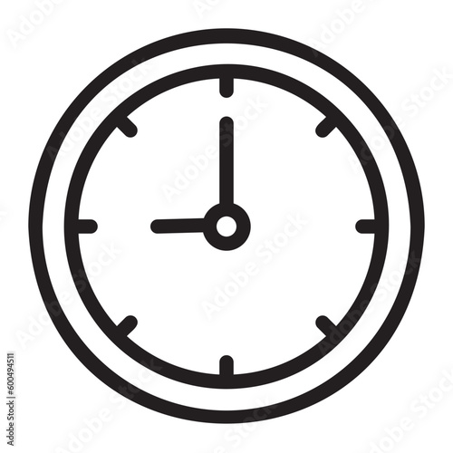 clock line icon
