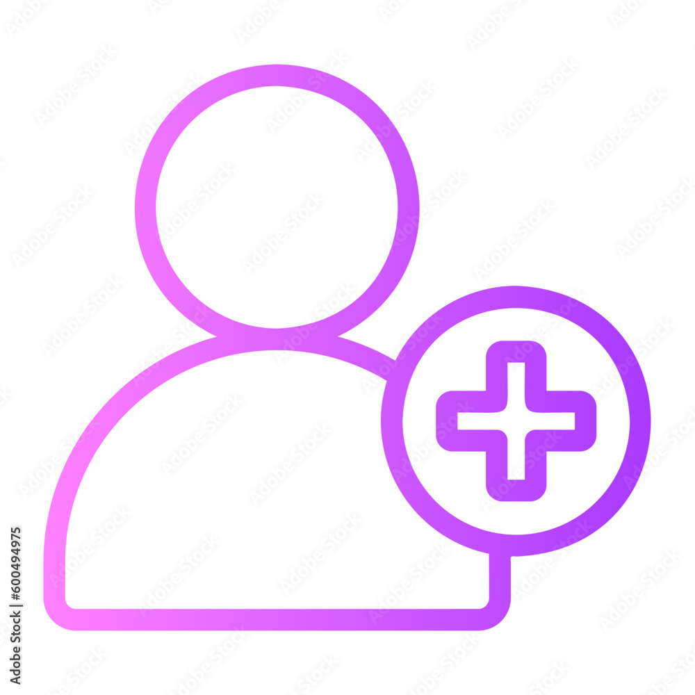 add user gradient icon add user gradient icon
