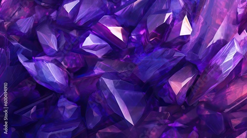 Abstract Purple Mineral Background. Generative AI 