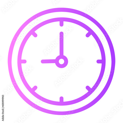 clock gradient icon