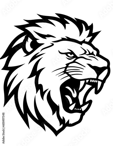 Lion head Head Vector Logo Fitness Sports Icon Tattoo SVG