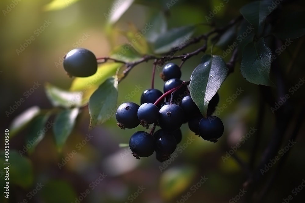 Huckleberries, Generative AI illustrations Huckleberries, Generative AI illustrations
