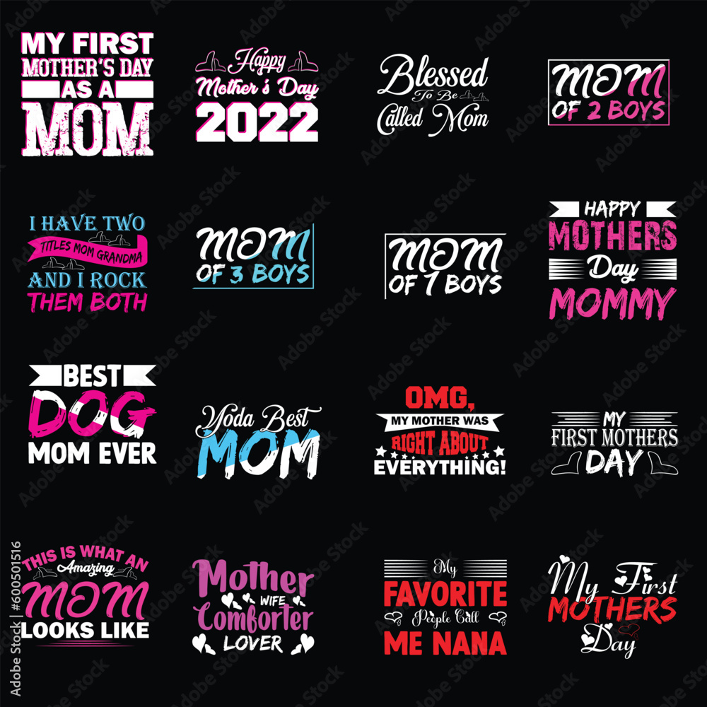 mothers day t shirt design bundle