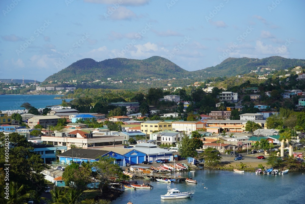 Castries Harbour Saint Lucia, West Indies