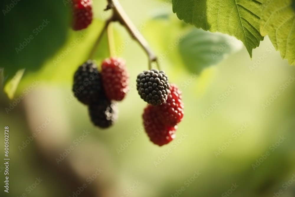 Marionberries, Generative AI illustrations Marionberries, Generative AI illustrations