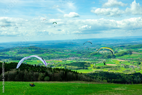 Frühlingswanderung durch die wunderschöne Rhön rund um die Wasserkuppe - Hessen - Deutschland photo