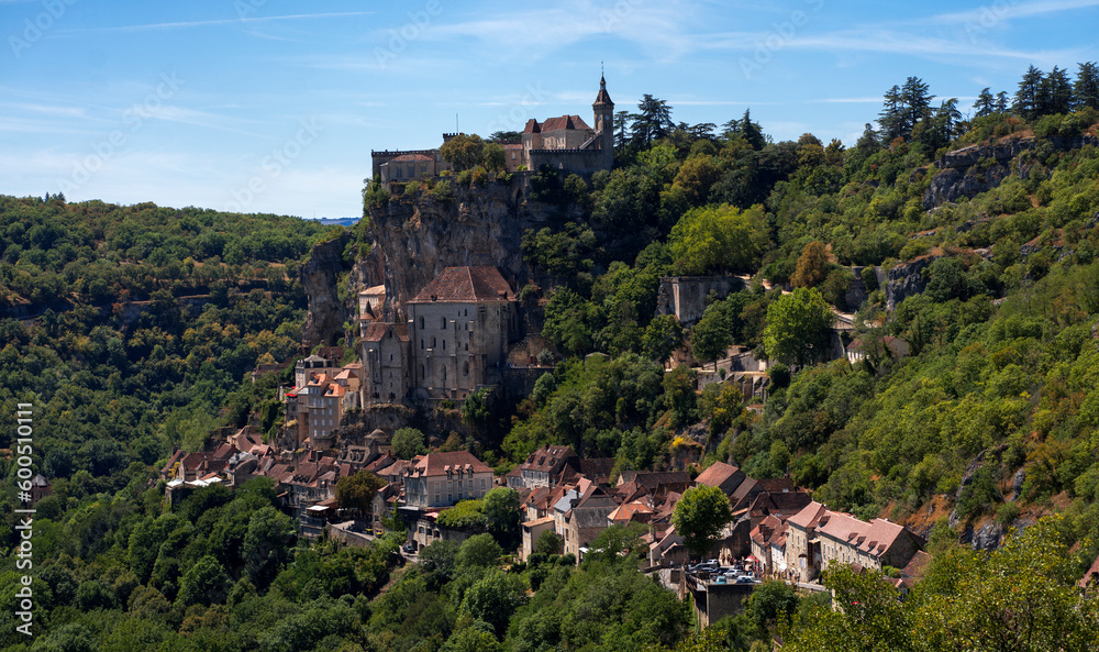 Landscape of Rocamadour, France