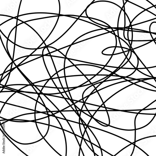 Tangled background Decorative scrapbooking element Scribble logo icon sign Cartoon doodle funny design Children's trendy realy style Fashion print for clothes apparel greeting invitation card cover ad