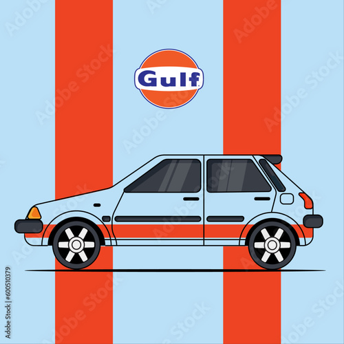 Car with Livery Gulf