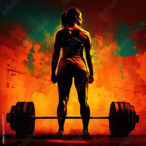 person lifting weights