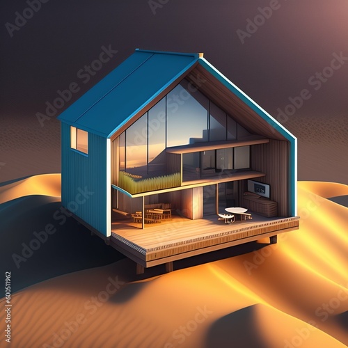 3d render of a house © SAJAWAL JUTT