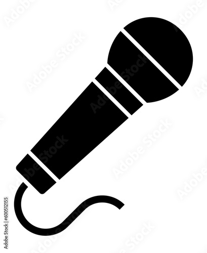 マイクのシルエット