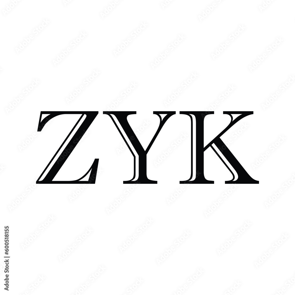 ZYK Letter Logo Design Vector ZYK Letter Logo Design Vector