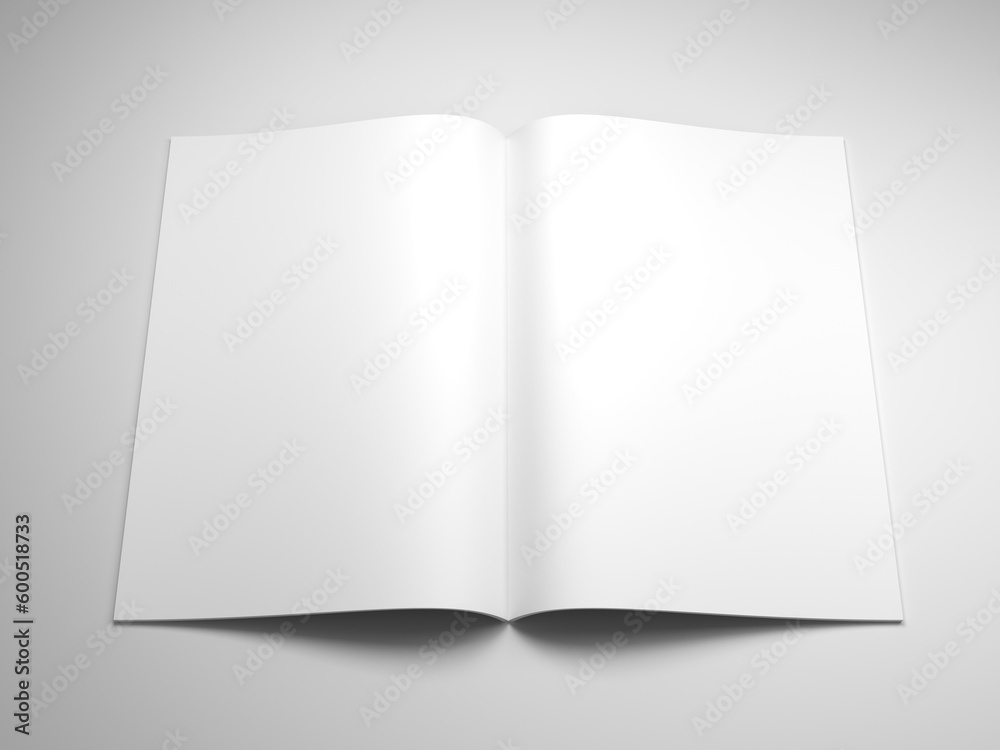 open book with blank pages 3d rendering open book with blank pages 3d rendering