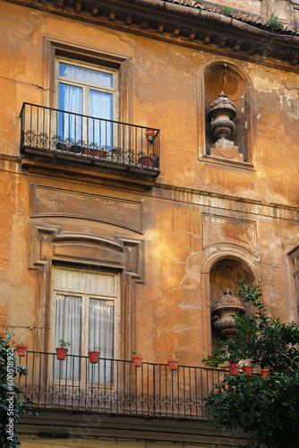 small balcony on the facade of building © Designpics
