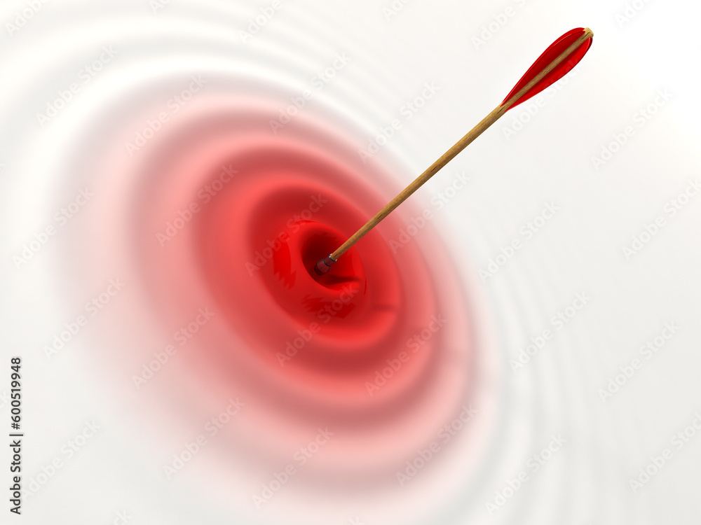 3d rendering of the arrows which makes a wave 3d rendering of the arrows which makes a wave