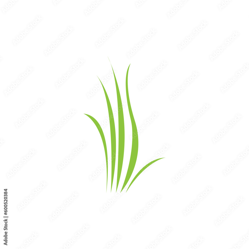 Green grass. Spring. Gazon. Vector icon. web version.