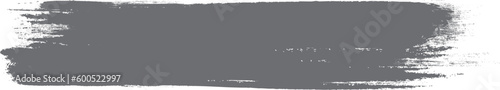 Grey brush stroke isolated on background. Paint brush stroke vector for gray ink paint, grunge design element, dirt banner, watercolor design, dirty texture. Trendy brush stroke, vector illustration