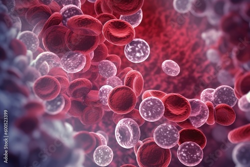 Fototapete Red blood cells