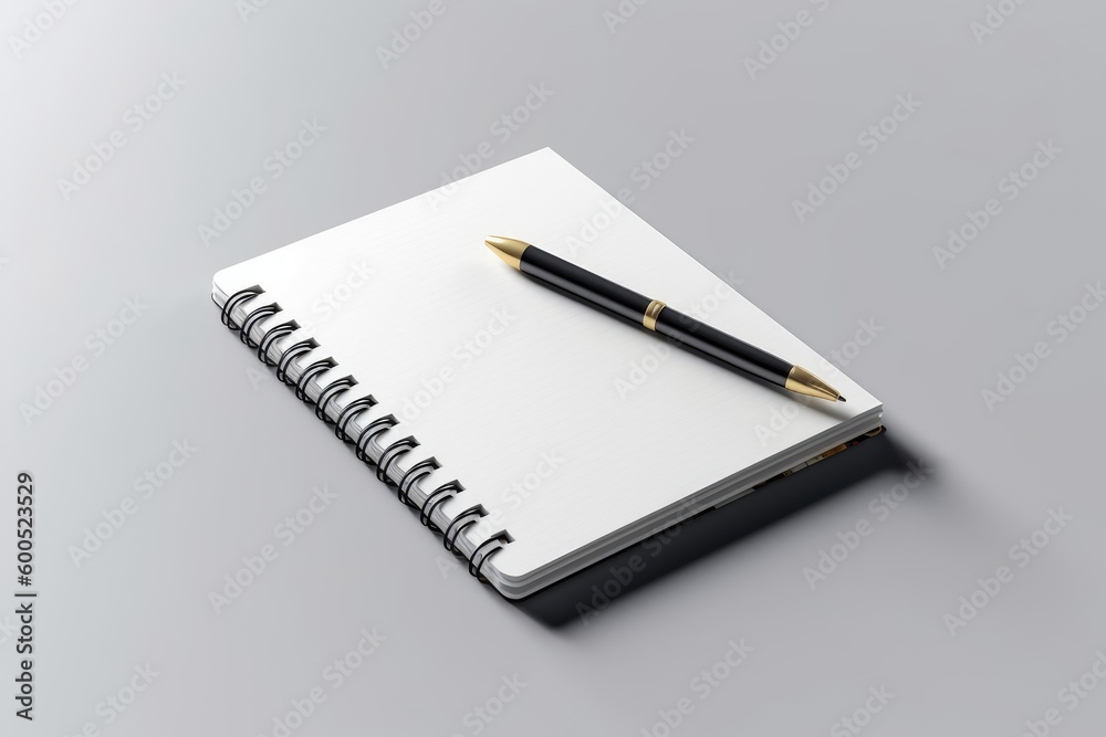 Blank notebook mockup Blank notebook mockup