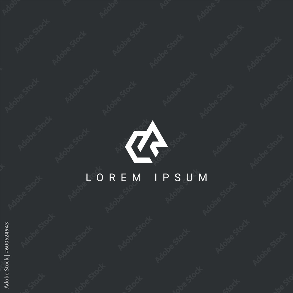 Alphabet letter CR RC icon logo vector symbol. Stock-Vektorgrafik ...