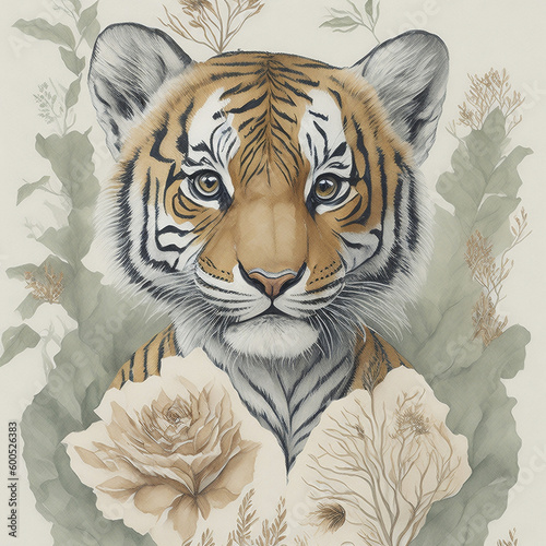 tiger cub wall art