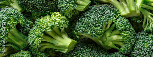 Macro photo green fresh vegetable broccoli. Fresh green broccoli on a black stone table.Broccoli vegetable is full of vitamin.Vegetables for diet and healthy eating.Organic food.
