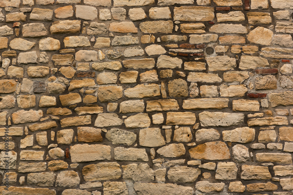texture of the old stone wall