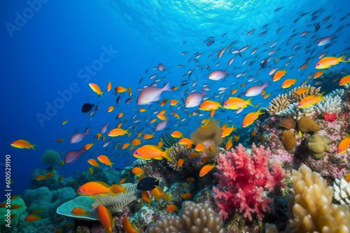 "Marine Symphony: The Vibrant Coral Realm