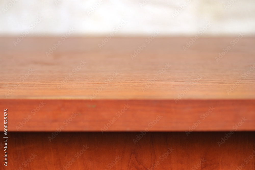 Template with an old table for a mock up. Cover of an old table with a small depth of field.