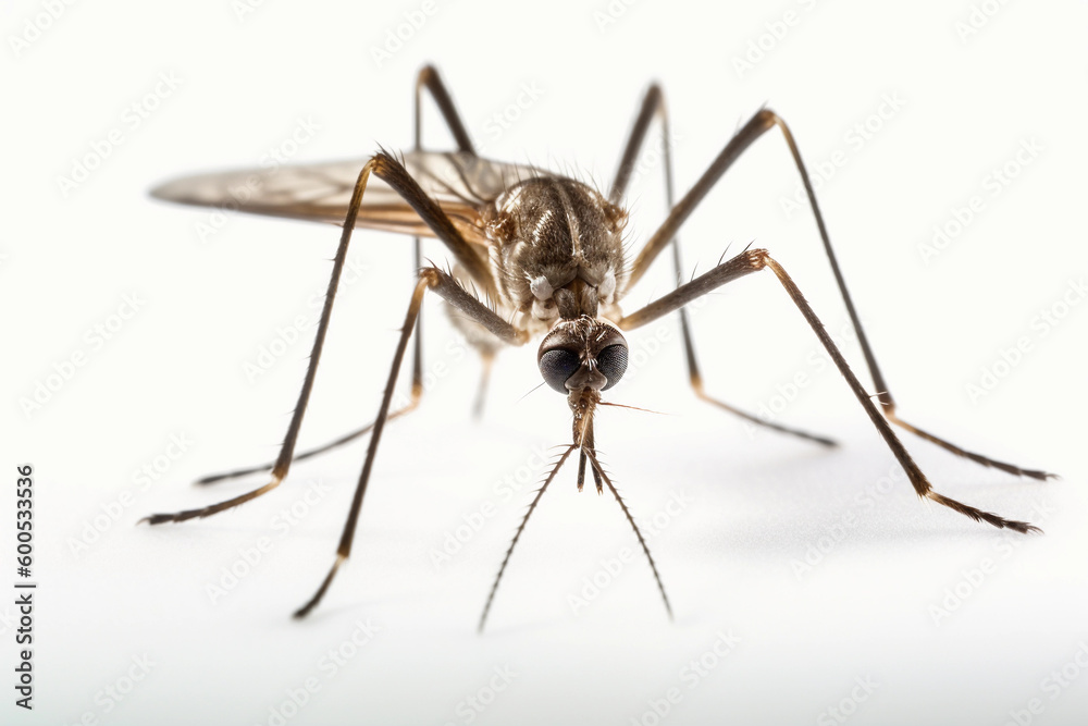 Intricate Intruder: Macro View of a Mosquito Intricate Intruder: Macro View of a Mosquito