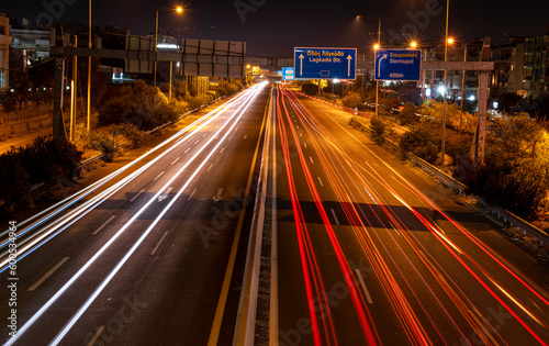 Night ringroad with beautiful colors