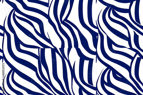 pattern with Nautical Stripes  A classic summer pattern featuring navy blue and white stripes  perfect for a day on the water