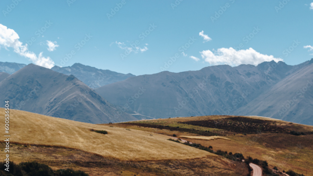 landscape with sky in the andes