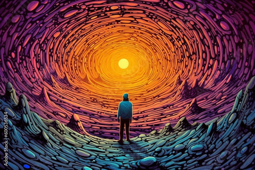 desert of the mind: a psychedelic journey into the abyss - Generative AI