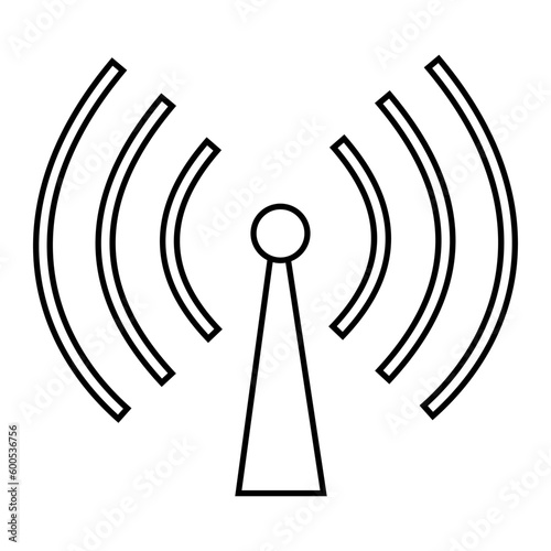 Signal icon vector. Wi Fi illustration sign. Connection symbol or logo.