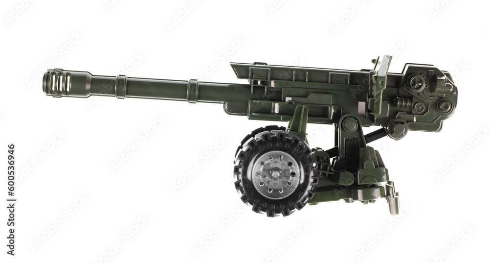 military cannon howitzer isolated on white background military cannon howitzer isolated on white background