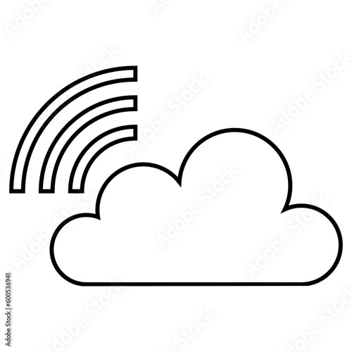 Signal icon vector. Wi Fi illustration sign. Connection symbol or logo.