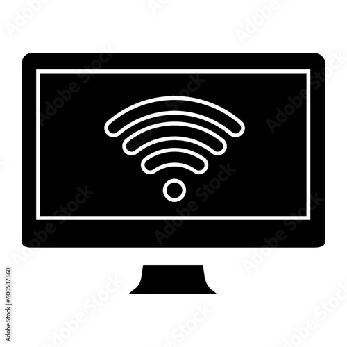 Signal icon vector. Wi Fi illustration sign. Connection symbol or logo.