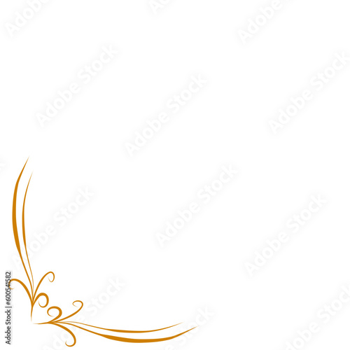 Gold vintage corner border 