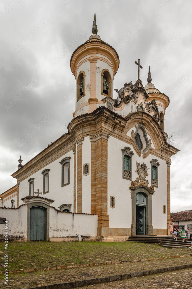 church in the city of Mariana, State of Minas Gerais, Brazil