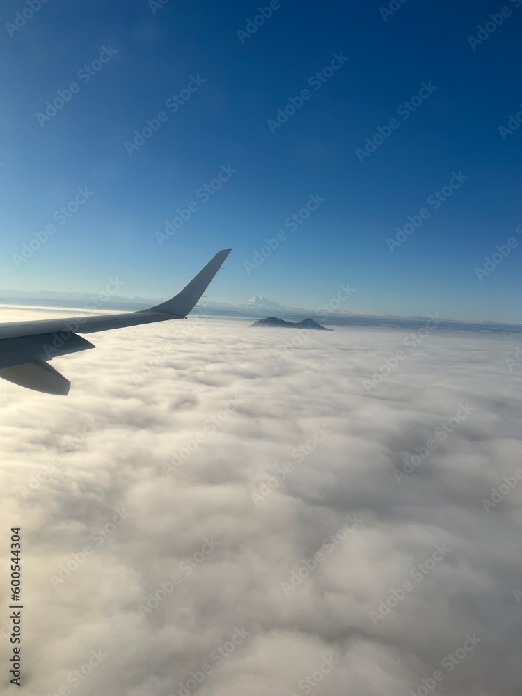 Obraz premium view from airplane window