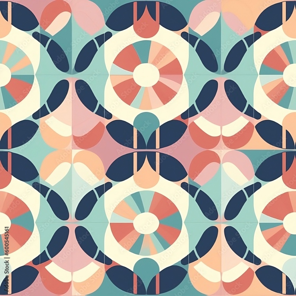 seamless geometric boho pattern
