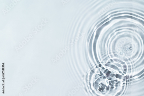 Water wave background top view. Abstract water drops texture for design.